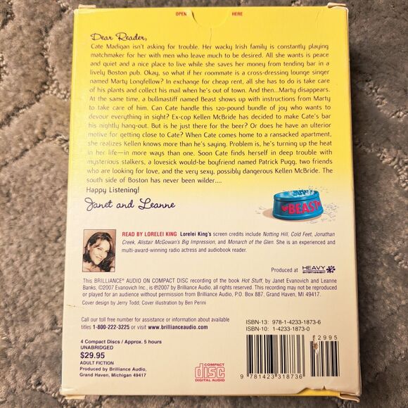 Hot Stuff BY Janet Evanovich LEANNE BANKS AUDIOBOOK CD Unabridged 4 Discs 2007 - Picture 2 of 3